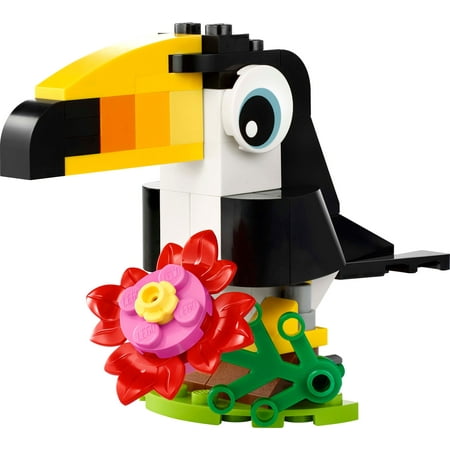 LEGO Creator 3 in 1 Tropical Toucan - Transforms from Toucan to Fish to Penguin - Travel Toy for Kids - G6 - 763 -A6-1129