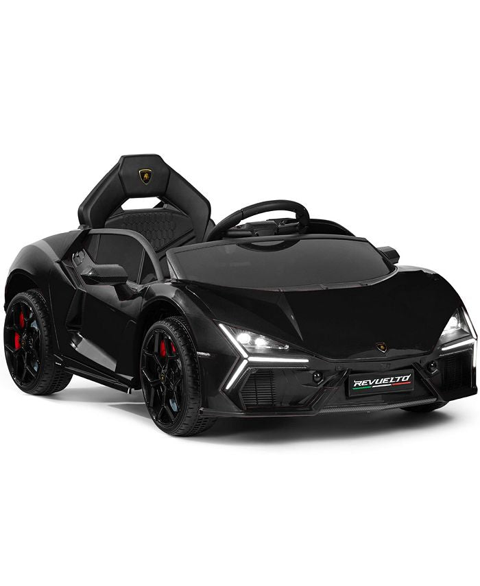 Best Choice Products Kids 12V Ride-On Car Officially Licensed Lamborghini Revuelto w/ Remote, LED Lights - Black - H5 - 1642