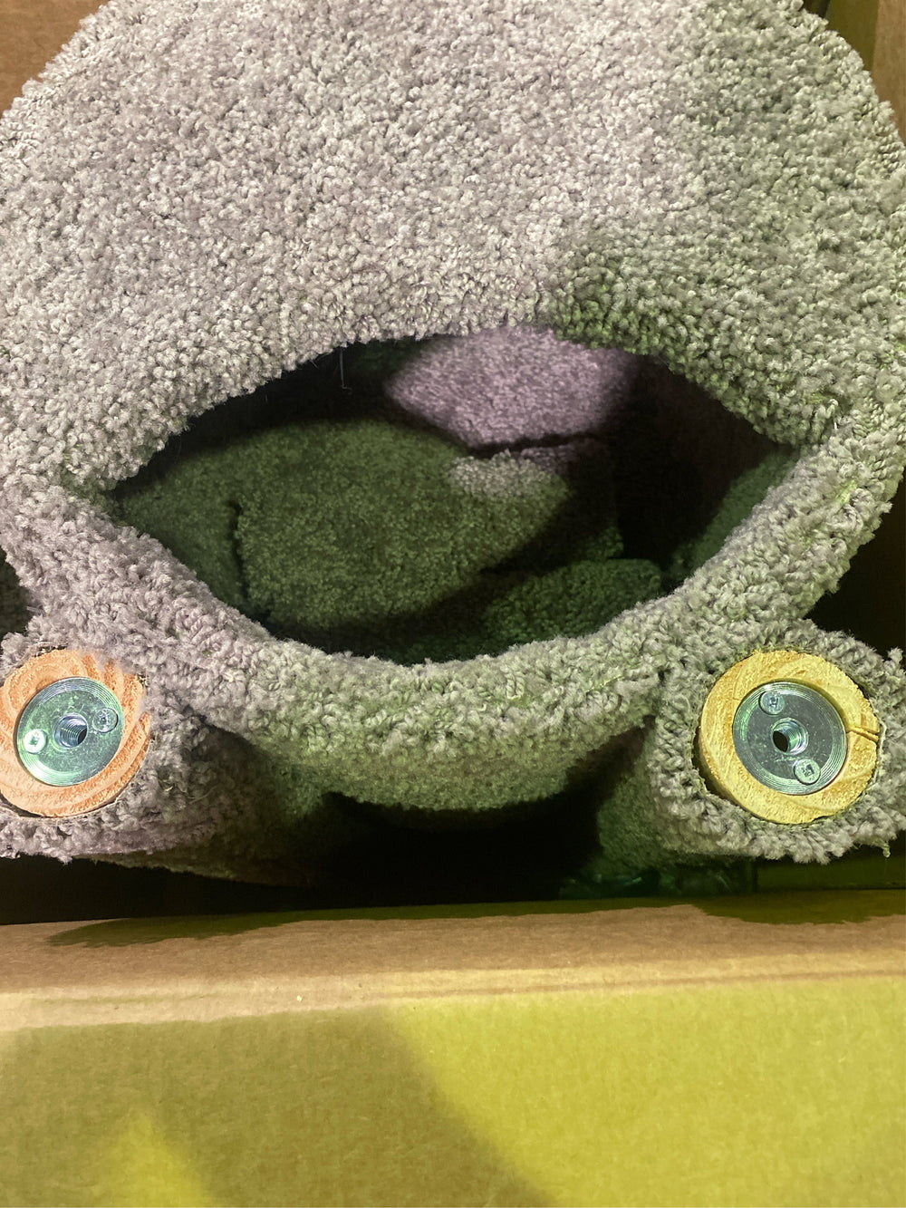 Frisco 36-in Real Carpet Wooden Cat Tree, Gray - H6 - 1803