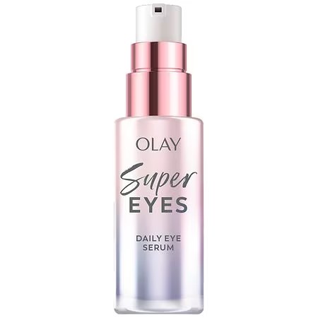 Olay Super Eye Serum - Vitamin C Caffeine Niacinamide Amino Peptide Aloe Vera - Brightens Dark Circles Anti-Wrinkle Anti-Aging Brightening Smooths Fine Lines Firming Hydrating 0.45 Oz - K5 - 199