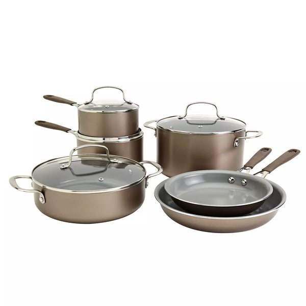 The Big One  10-pc. Silicone Ceramic Cookware Set -A9-1242