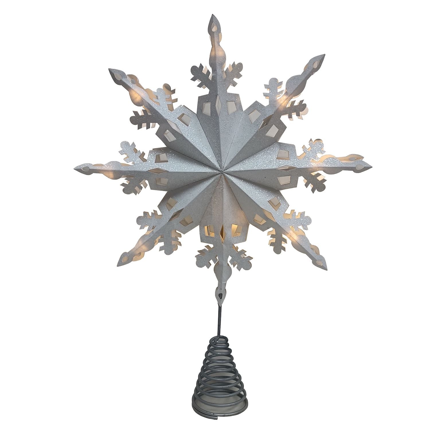 St. Nicholas Square  LED Paper Snowflake Tree Topp