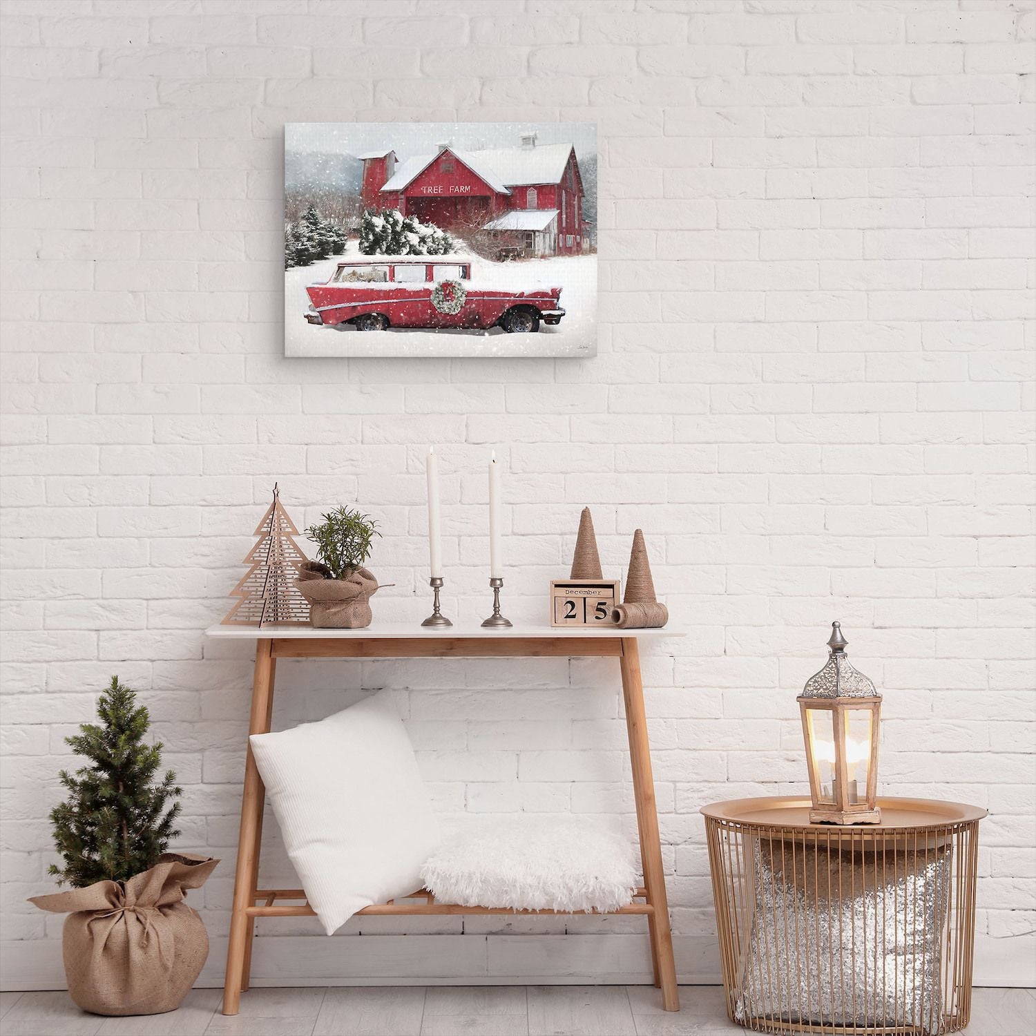 Christmas Memories at the Tree Farm Canvas Wall Ar