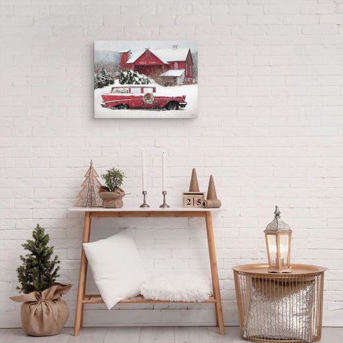 Christmas Memories at the Tree Farm Canvas Wall Ar