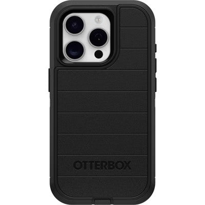 OtterBox iPhone 15 Pro Defender Series Pro Case - Black: Polycarbonate Bump-Resistant -B5-0483