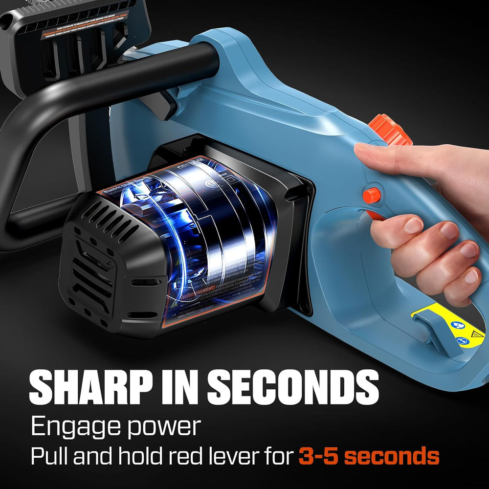 SENIX Electric Chainsaw, 18" Corded Chainsaw,15 Amp Chain Saw for Wood Cutting, Tree Trimming, Garden Tool for Pruning, Branch Cutting, Yard, Fathers Day Gift for Men,Gardener, CSE15-M 1557