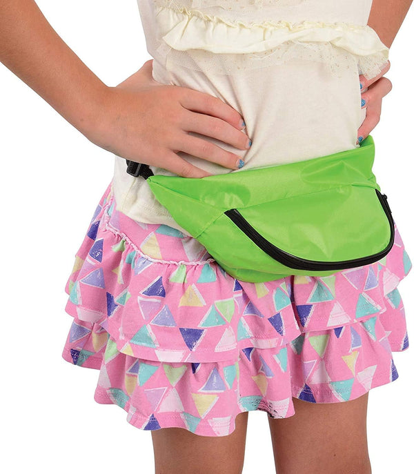 U.S. Toy Assorted Neon Color Adjustable Fanny Packs (12) -F2-0675 -F2-0676 -F2-0677 -A7-1109