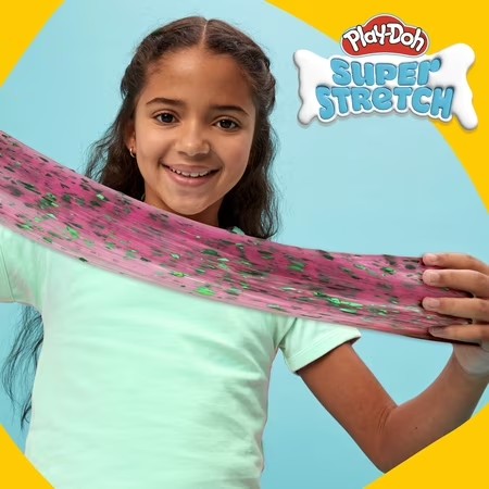 Play-Doh Super Stretch Melon Freeze Pop, Sparkly Watermelon-Scented Compound - F5 - 1739