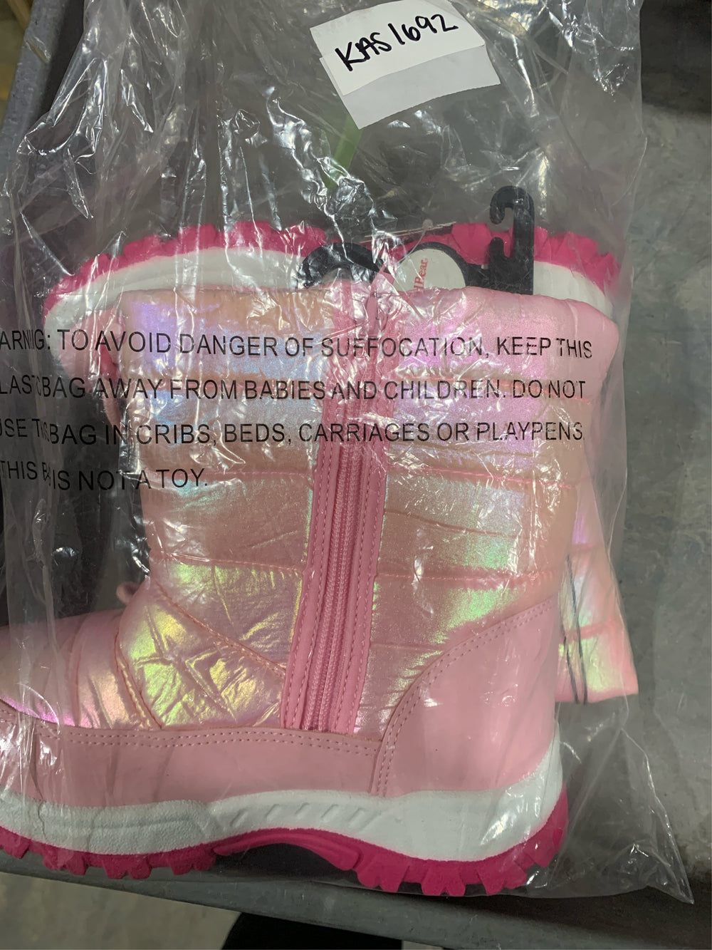 Rugged Bear Girls' Cold Weather Boots PINK - Pink Star Snow Boot - Girls -B12-0627