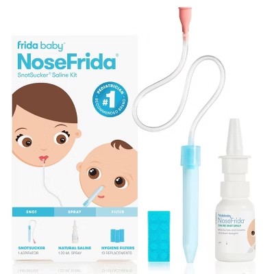 Frida Baby Baby Nasal Aspirator NoseFrida The Snotsucker All-Natural Saline - L10 - 248