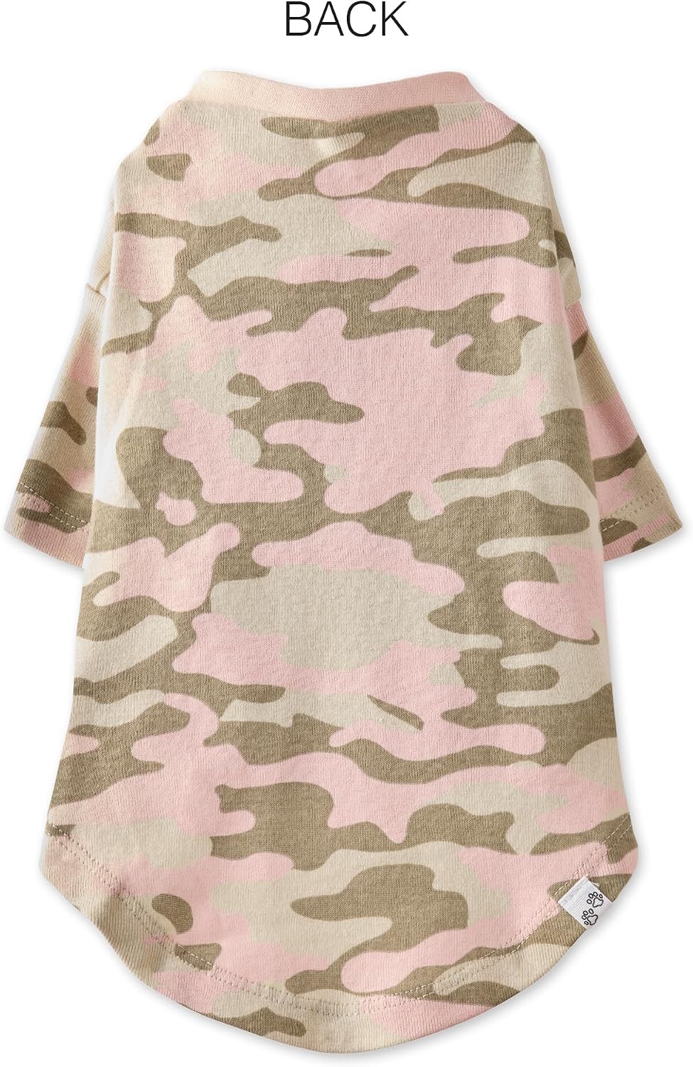 Pet Passion Toby 3-Pack 100% Organic Cotton Dog Short Sleeve T-Shirt Pet Tees for All Breeds, Pink Camo, Small (10-25 lbs) -F11-0199