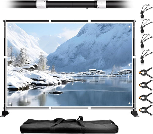 10x8 ft Adjustable Backdrop Banner Stand – B34 Appears New