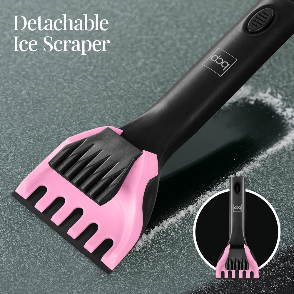 Best Choice Products 39 Extendable Snow Brush with Squeegee Ice Scraper Auto Snow Brush Auto Ice Scraper - Pink - K8 - 1596