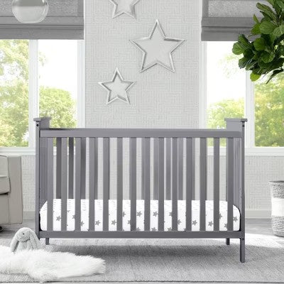 Delta Children Adley 3-in-1 Convertible Crib - Gra
