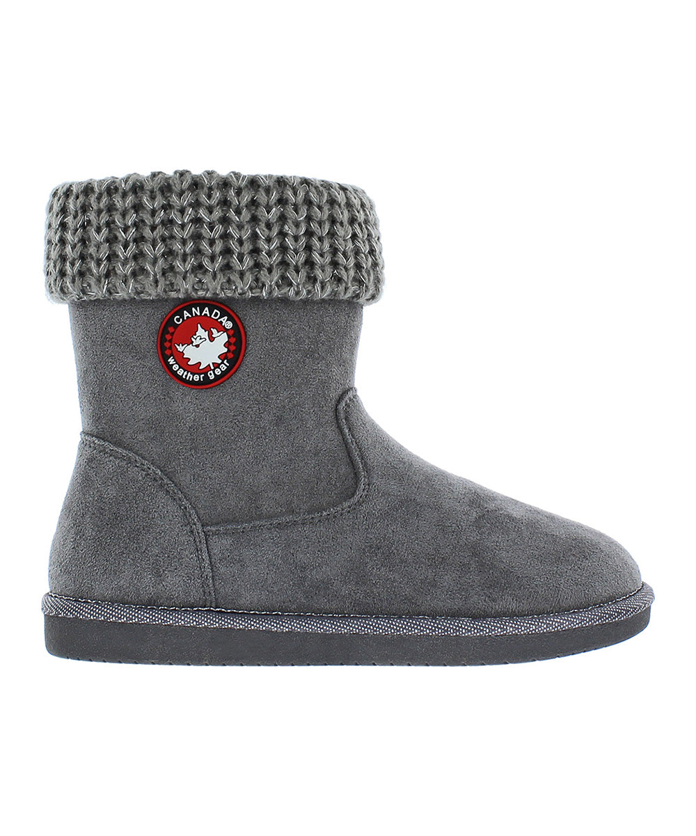 Canada Weather Gear Girls' Casual Boots Grey - Gray Carmen Boots - Girls Size 5M - F7 - 932