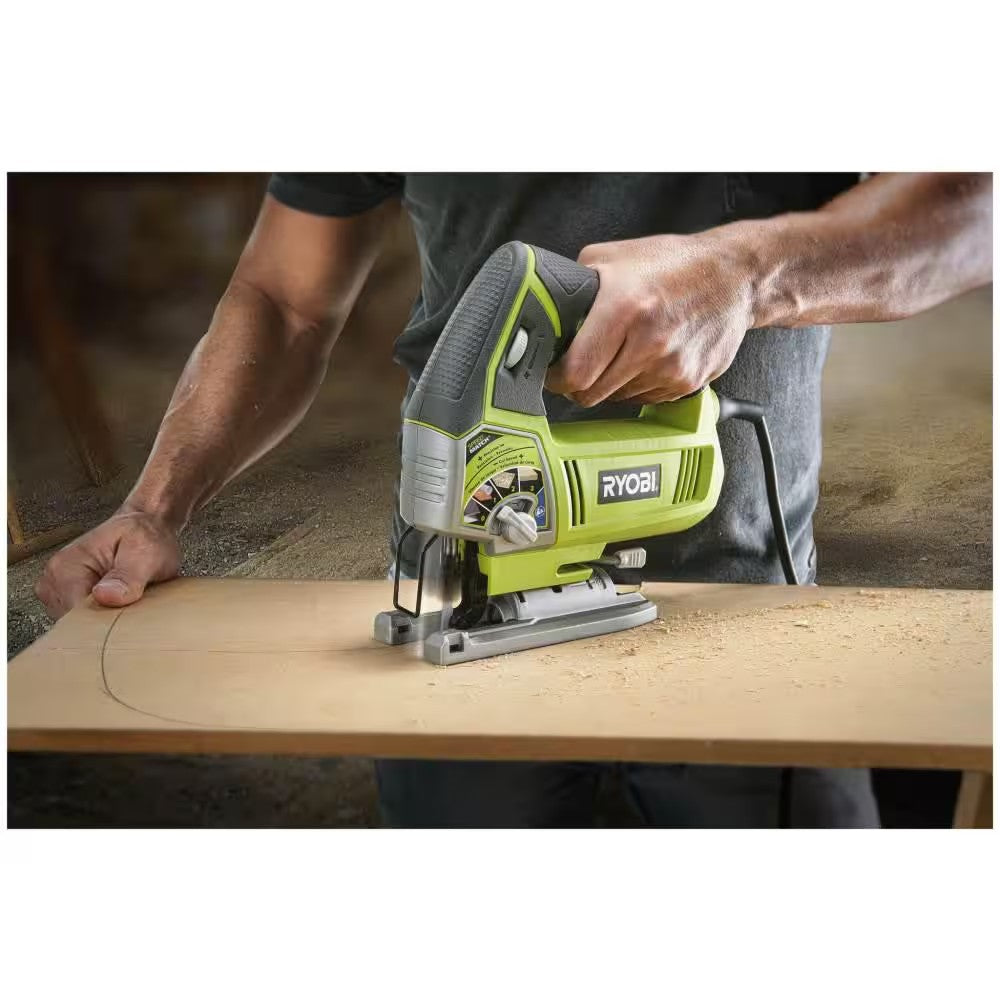 RYOBI 4.8 Amp Corded Variable Speed Orbital Jig Saw 1668