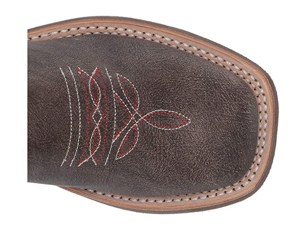 Old West Brow/Dark Pink Children Girls Leather Cowboy Boots 8.5D -J11-0297