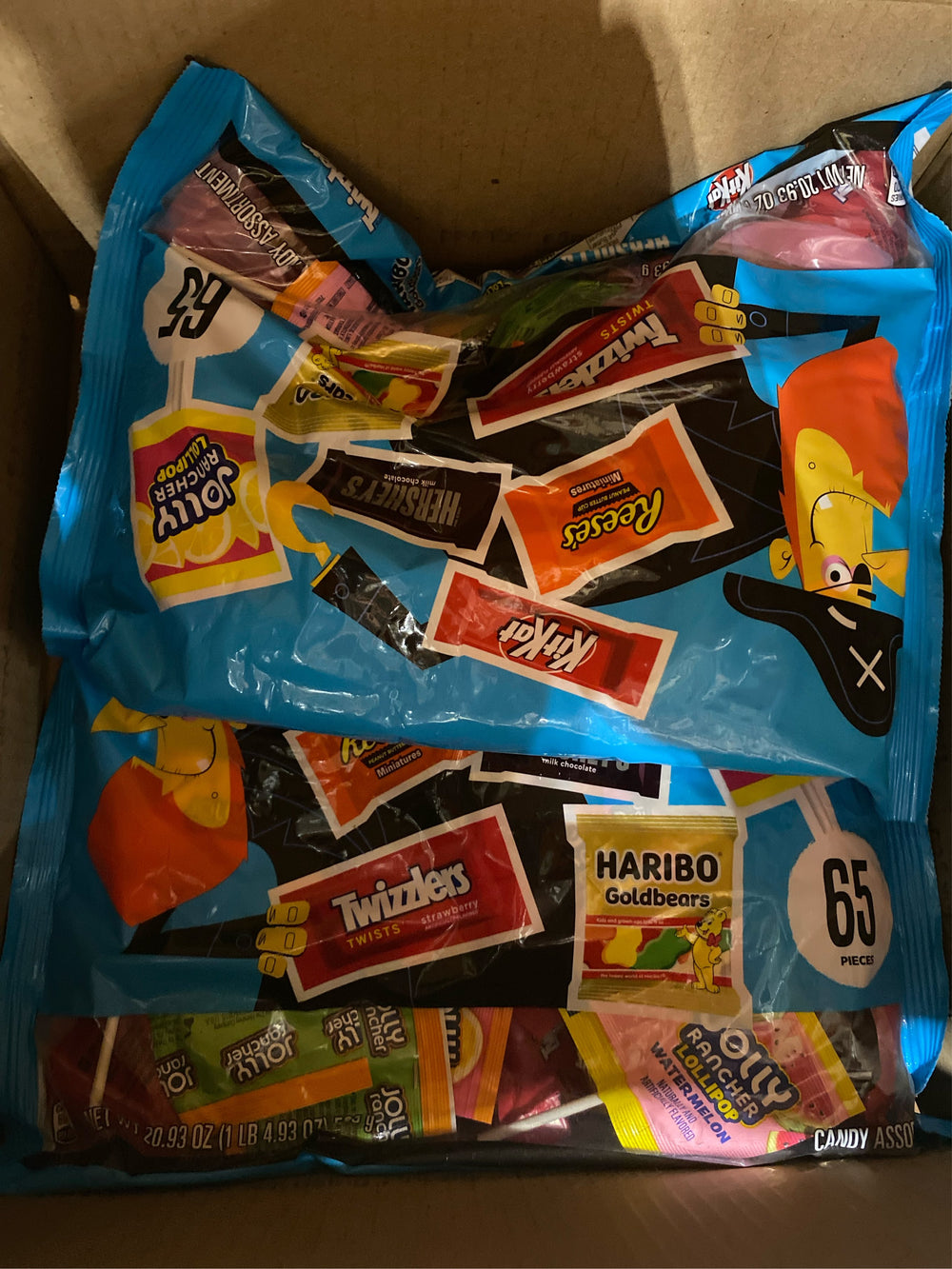 (Lot of 2) HERSHEY'S Chocolate and Sweets Assorted Halloween Candy Miniatures - 20.93oz/65pc - J8 - 1630
