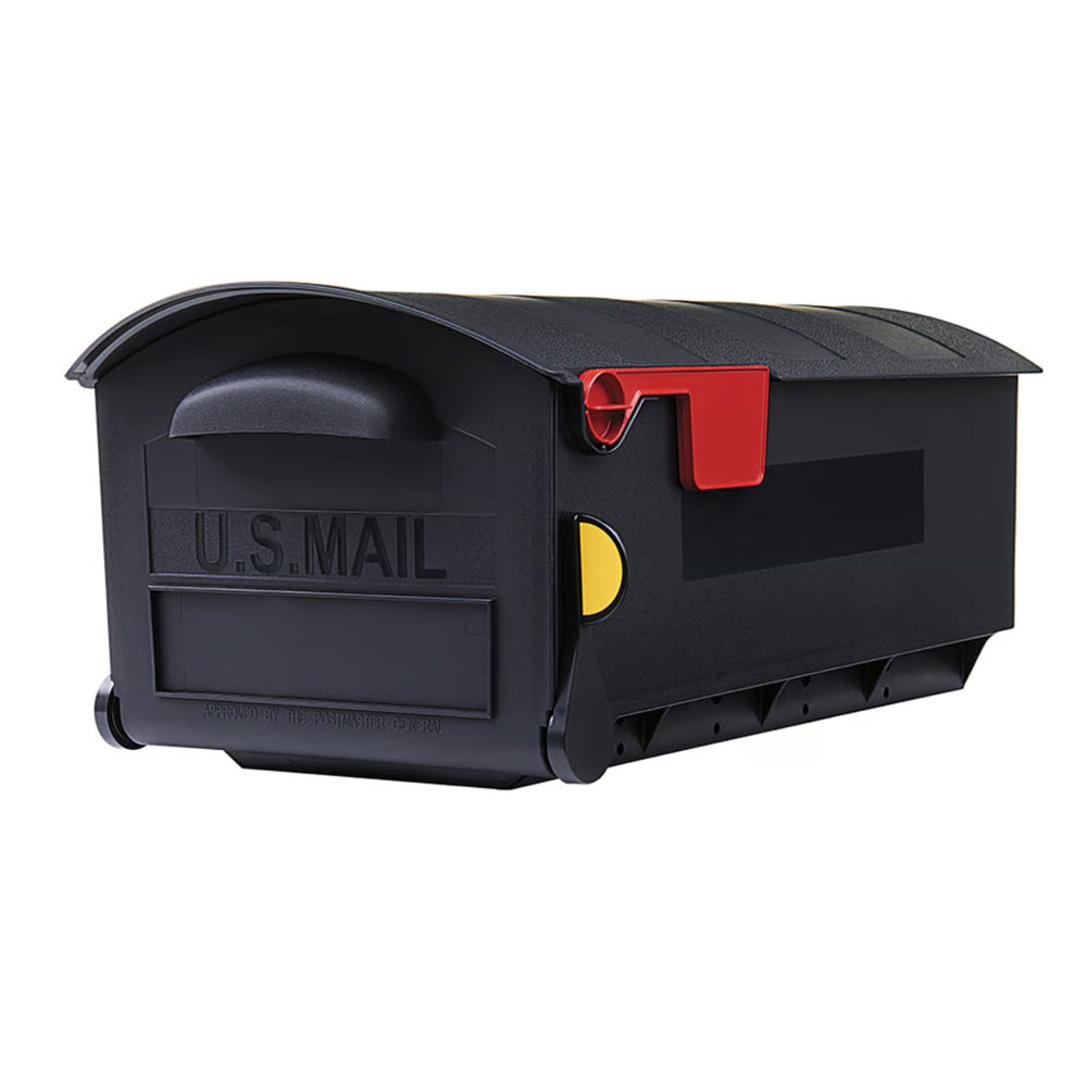 Architectural Mailboxes Patriot Classic Plastic Post Mount Black Mailbox 1957