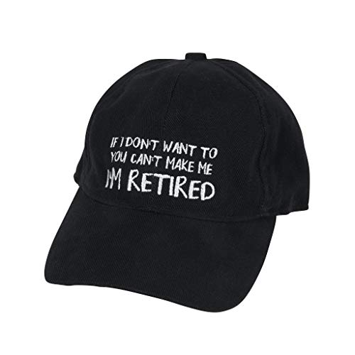 Black 'You Can't Make Me' Baseball Cap - C10 - 1583