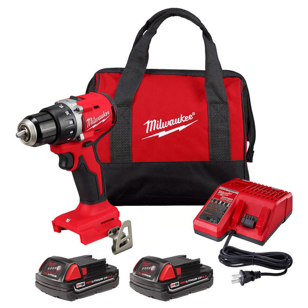 Milwaukee M18 Compact Cordless Brushless 1 Tool Drill and Driver Kit L430 - Tested and Working