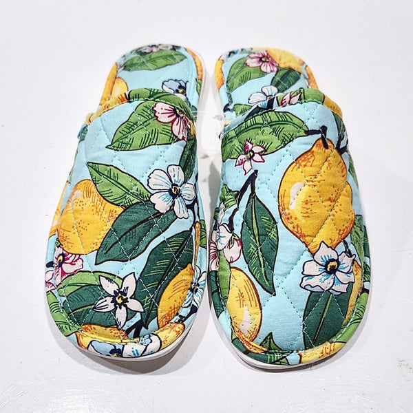 Vera Bradley Lemon Grove Travel Slippers Womens Medium 7-8 Slip on Mules Comfort -F5-0838 -F5-0839 -A4-1060 -A4-1061