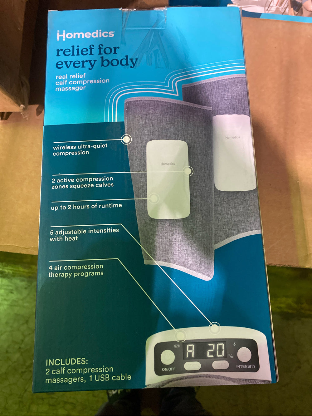 HoMedics Real Relief Calf Compression Massagers - J4 - 218