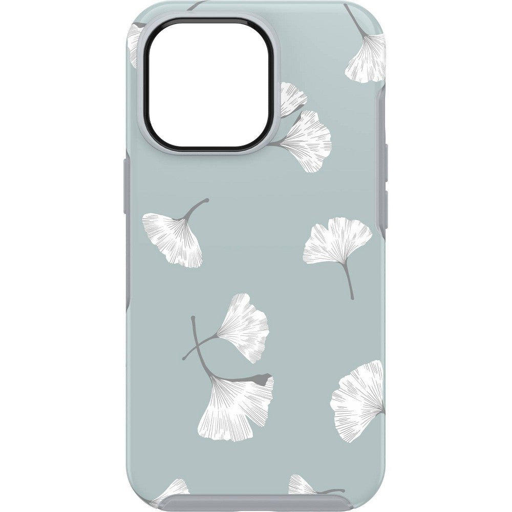 OtterBox Apple iPhone 13 Pro Symmetry Series Case - Gingko Gray: Bump-Resistant Leaf Design -F9-0127