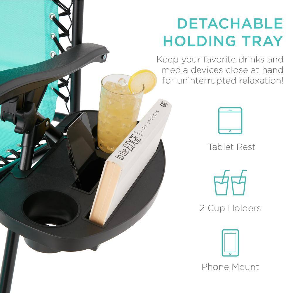 Mint Metal Zero Gravity Reclining Lawn Chair with Cup Holders (2-Pack) -D4-0471 -D6-0496
