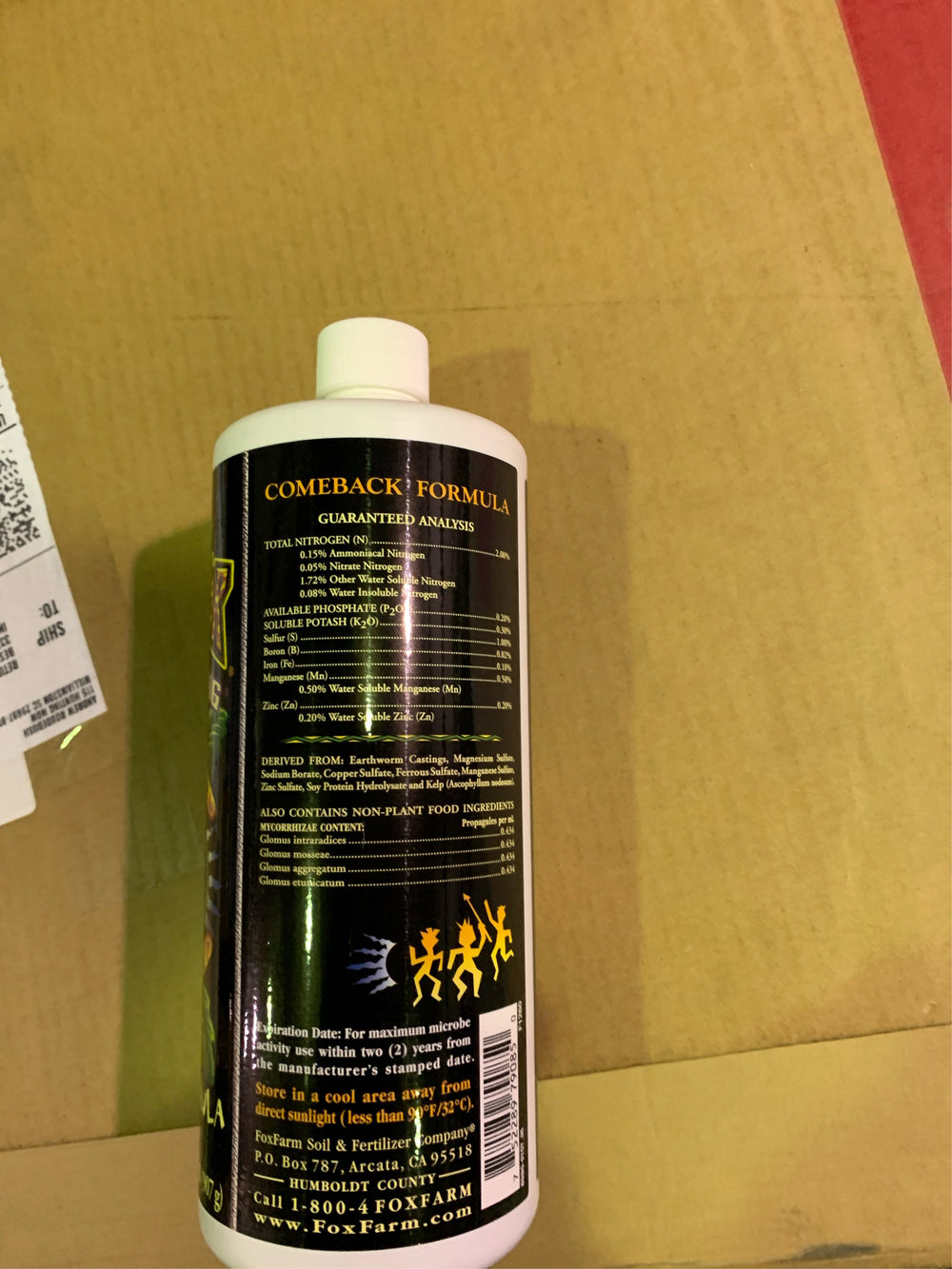 FoxFarm BushDoctor Bommerang Organic Liquid Comeback Formula Plant Food 1 qt - C4-0337