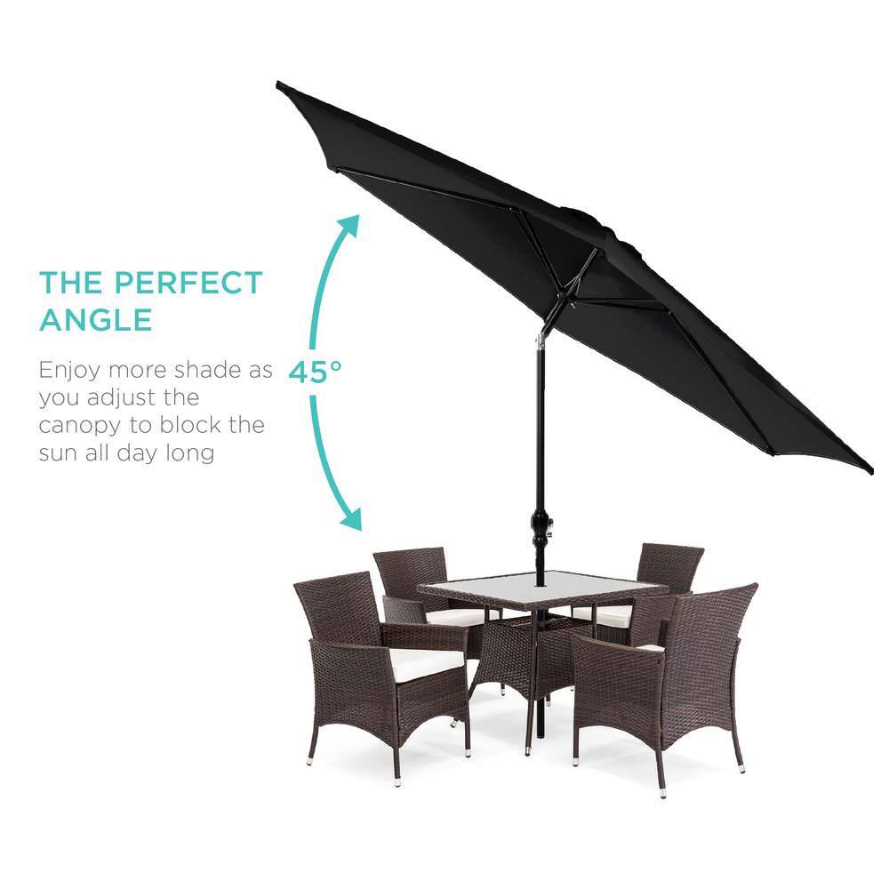 10 ft. Market Tilt Patio Umbrella in Black - B5 - 470