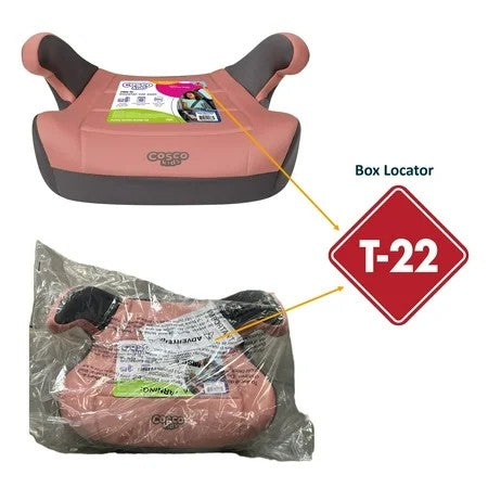 Cosco Kids Rise LX Toddler Booster Car Seat, Cameo Rose 1728b