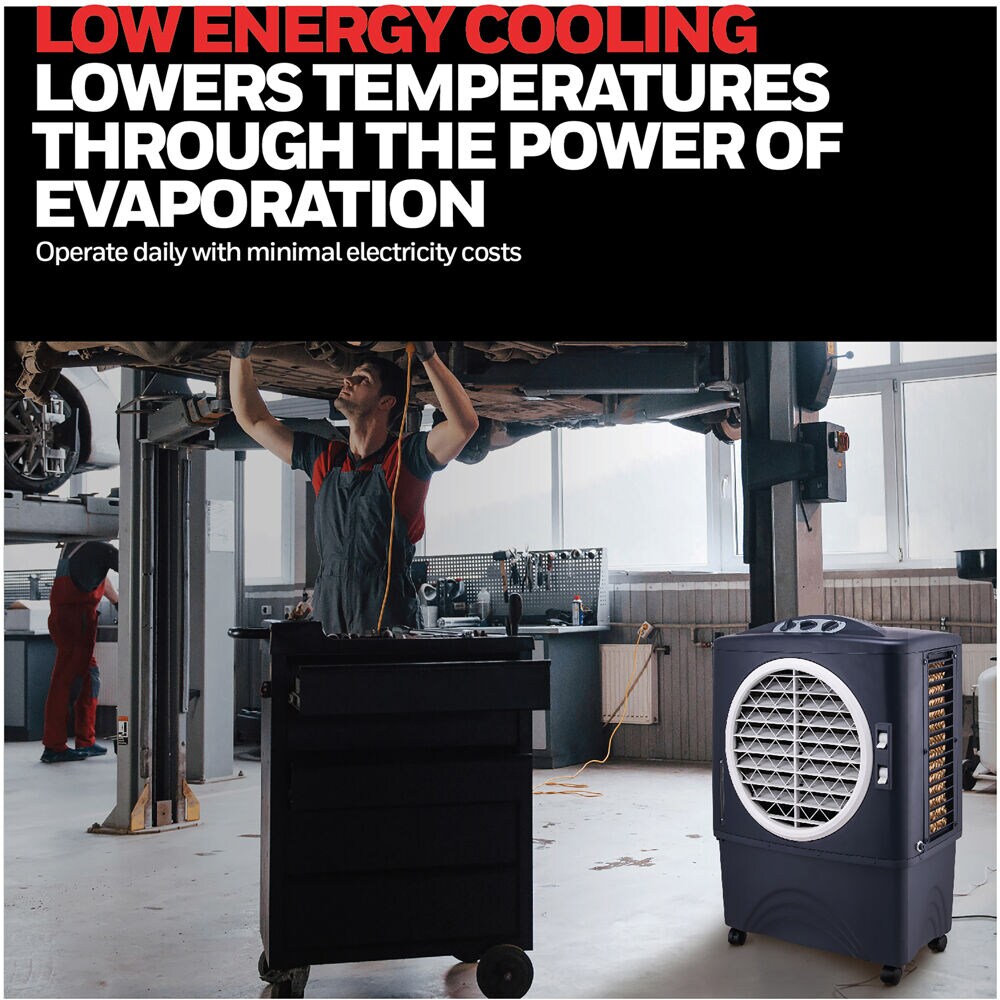 Honeywell 1062-CFM 3-Speed Indoor/Outdoor Portable Evaporative Cooler for 610-sq ft (Motor Included) -H5-0006