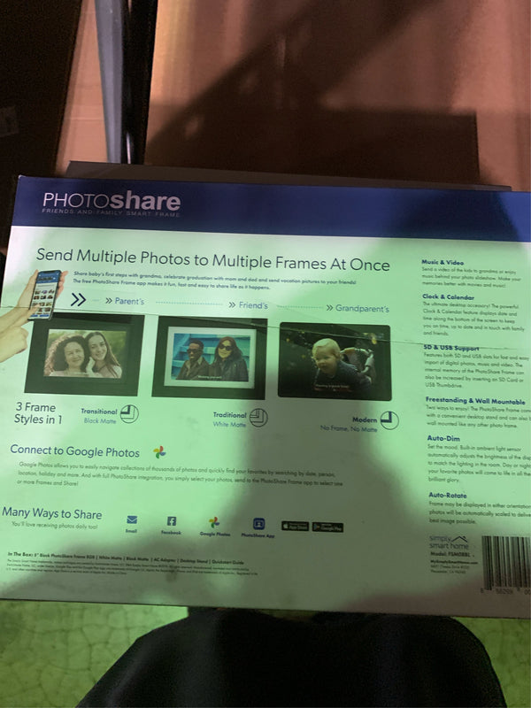 8 in. PhotoShare Social Network Frame - G5 - 1686 -L8-0144