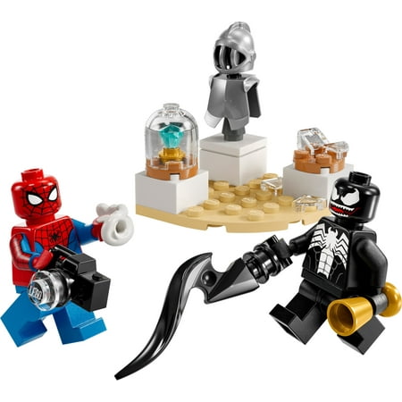 LEGO Marvel Venom's Museum Robbery - Super Hero Building Set for Kids - Includes Spider-Man and Venom Minifigures - 30707 -E4-0764 -C6-1159