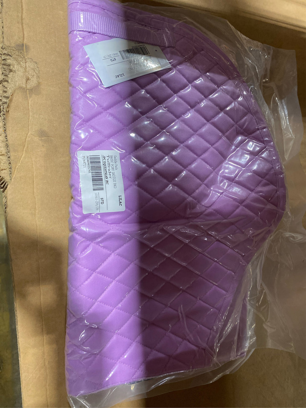TuffRider Basic Pony Saddle Pad   Diamond Quilted, Flannel Lined, Breathable Schooling Pad for Horses - C11 - 1259