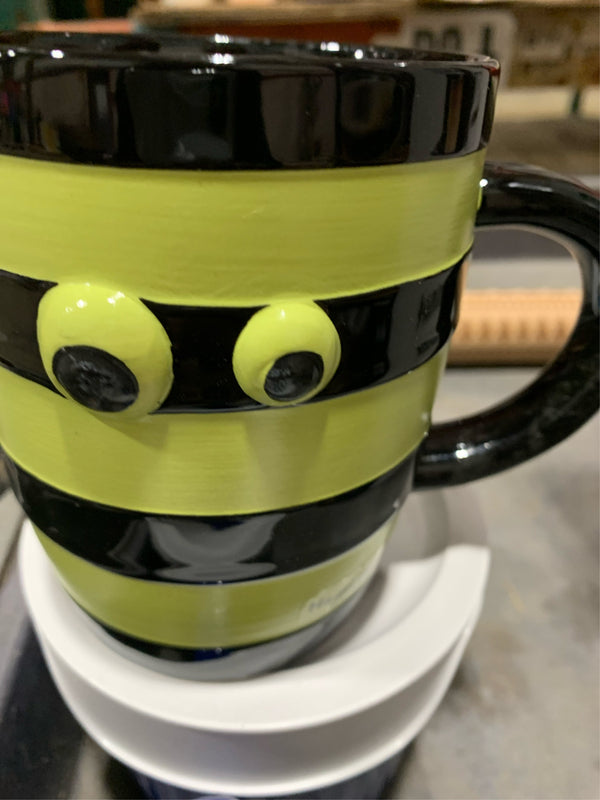 Celebrate Together  Halloween Googly Eye Mummy Coffee Mug, Green -B10-1240
