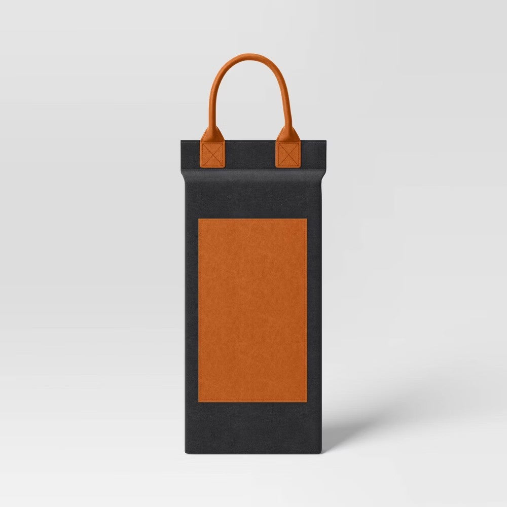 Padded Outdoor Garden Kneeler Charcoal & Brown - Threshold : Durable Polyester Canvas, Ergonomic Design - G2 - 788