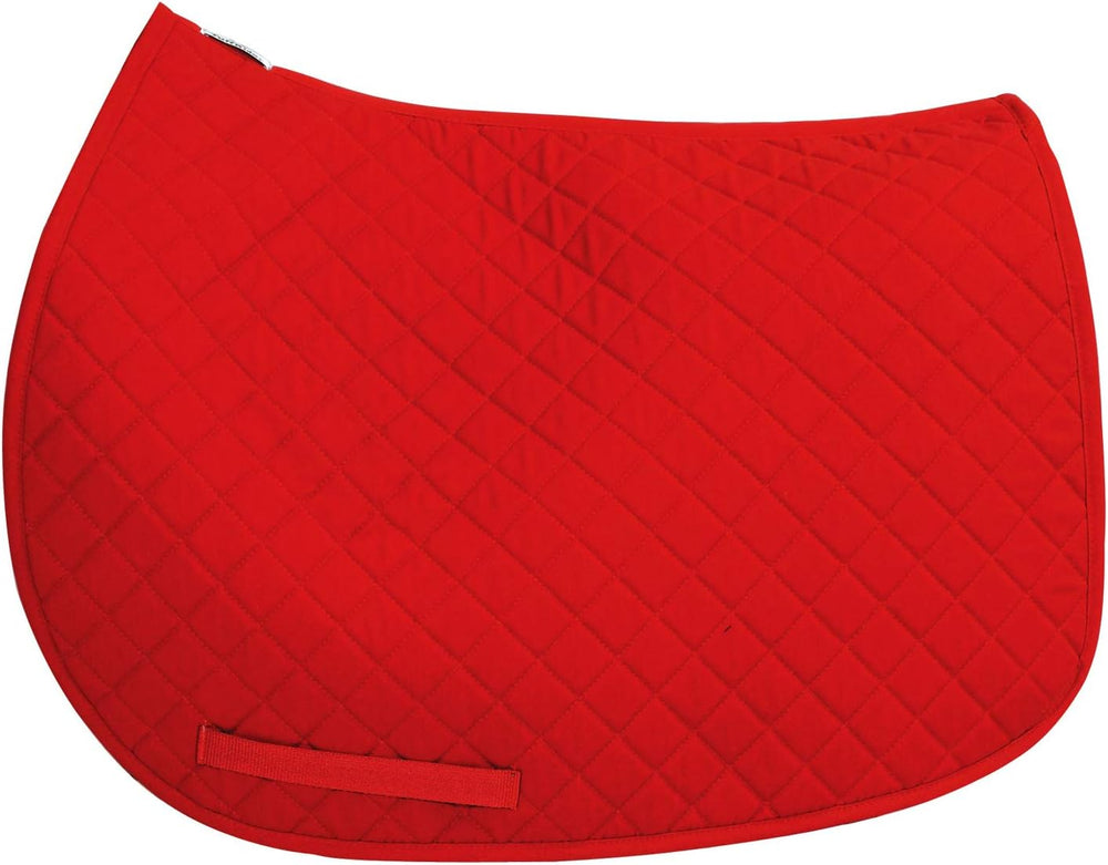 TuffRider Basic Pony Saddle Pad   Diamond Quilted, Flannel Lined, Breathable Schooling Pad for Horses - C11 - 1260