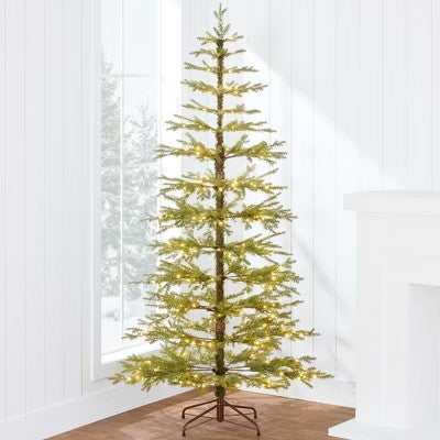 Best Choice Products 7.5ft Pre-Lit Sparse Christmas Tree w/ 300 2-in-1 LED Lights, Cordless Connection, Metal Stand 1879