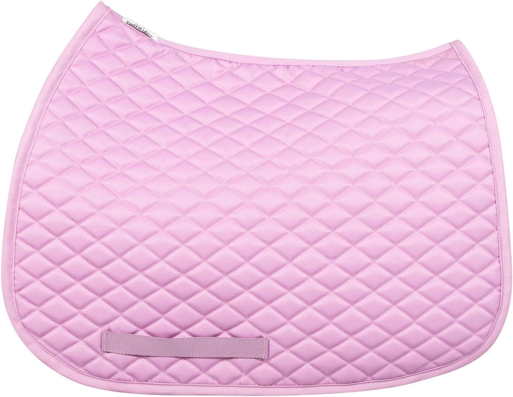 TuffRider Basic Pony Saddle Pad   Diamond Quilted, Flannel Lined, Breathable Schooling Pad for Horses - C11 - 1259