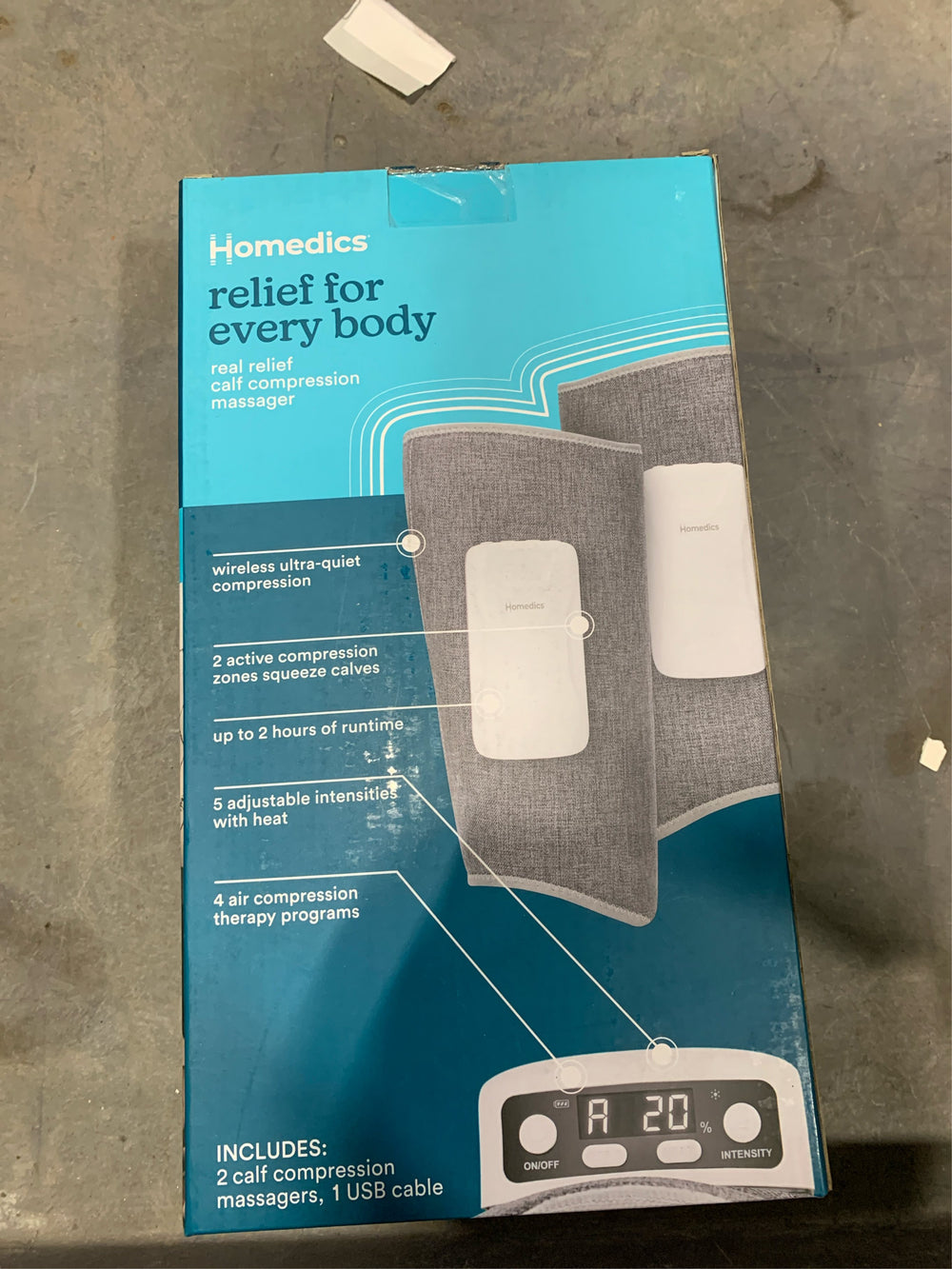 HoMedics Real Relief Calf Compression Massagers - G13 - 921 -A7-1166