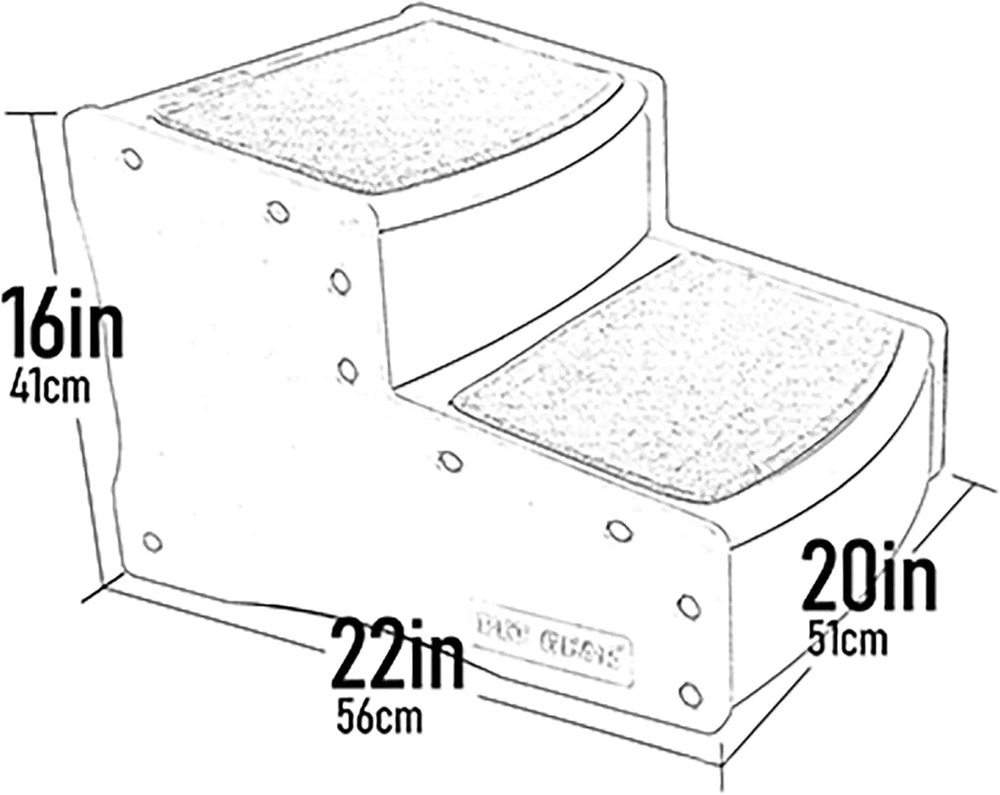 Pet Gear Easy Step II Pet Stairs, Extra Wide, Chocolate - F5 - 1820