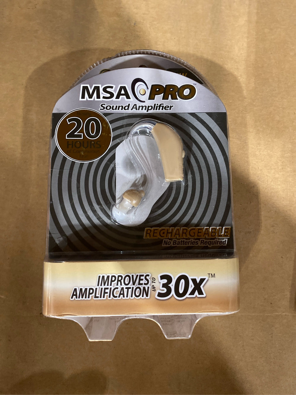 MSA Pro Personal Behind-the-Ear Sound Amplifier, Beige - K1 - 1407
