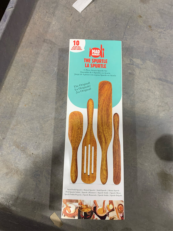 Mad Hungry Natural Acacia Wood Spurtle Set -B8-1215