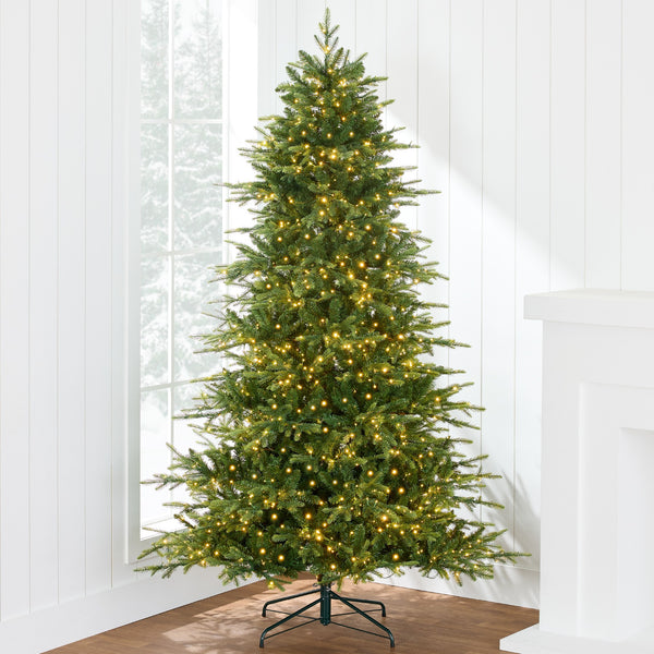 Pre-Lit Artificial Full Aspen Christmas Tree W/ 2-in-1 Twinkling Micro LEDs - 7.5ft 1821