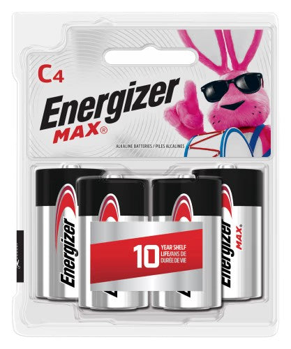 (Lot of 2) Energizer Max C Battery 4-Pack - L11 - 186