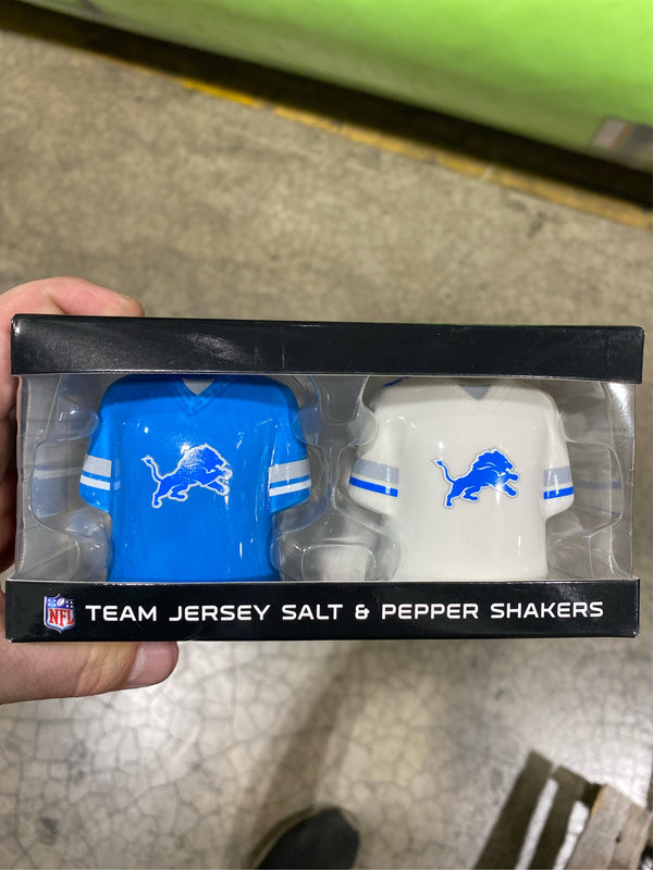 NFL Team Jersey Salt and Pepper Shakers Detroit Lions - C10 - 1279