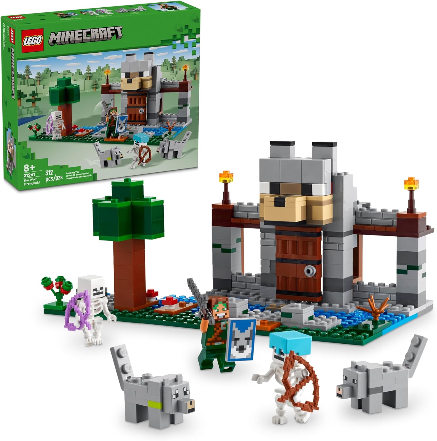 LEGO Minecraft The Wolf Stronghold Fortress Playse