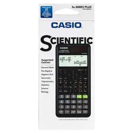 Casio FX-300ESPLUS2 Scientific Calculator for High School and College, Black 1481